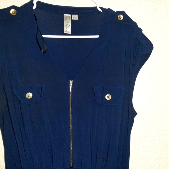 Dark Blue Jumpsuit - Picture 4 of 8